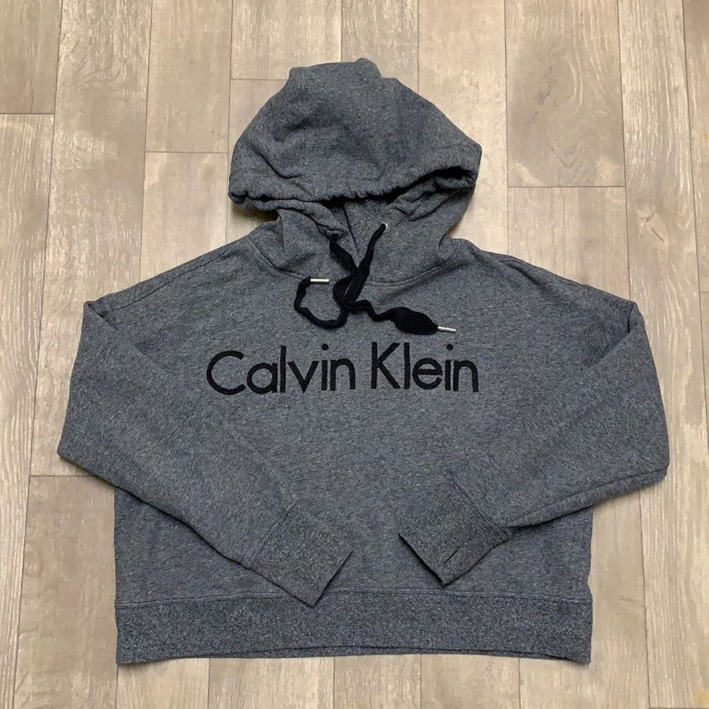 Womens Calvin Klein Performance‎ Crop Oversized Hoodie